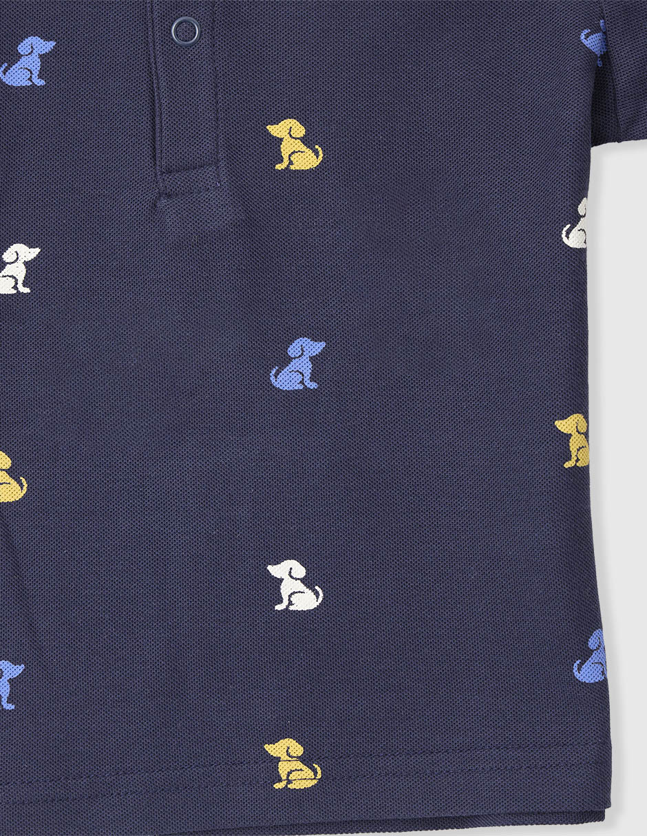 Playera tipo polo Megan de algodón para niño 4