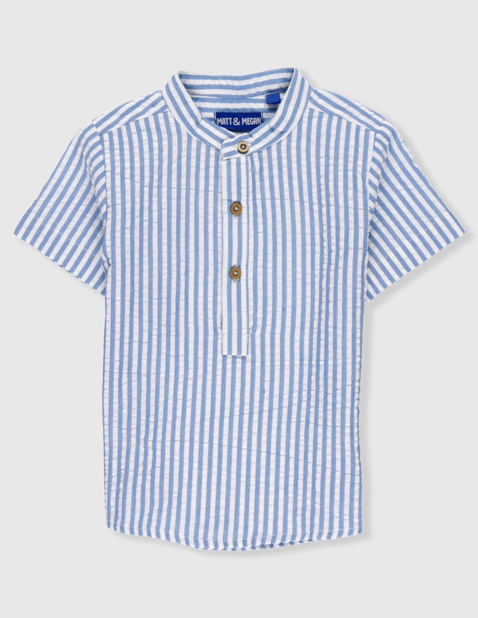 Camisa casual matt & de algodón manga corta para niño Camisa casual matt & de algodón manga corta para niño