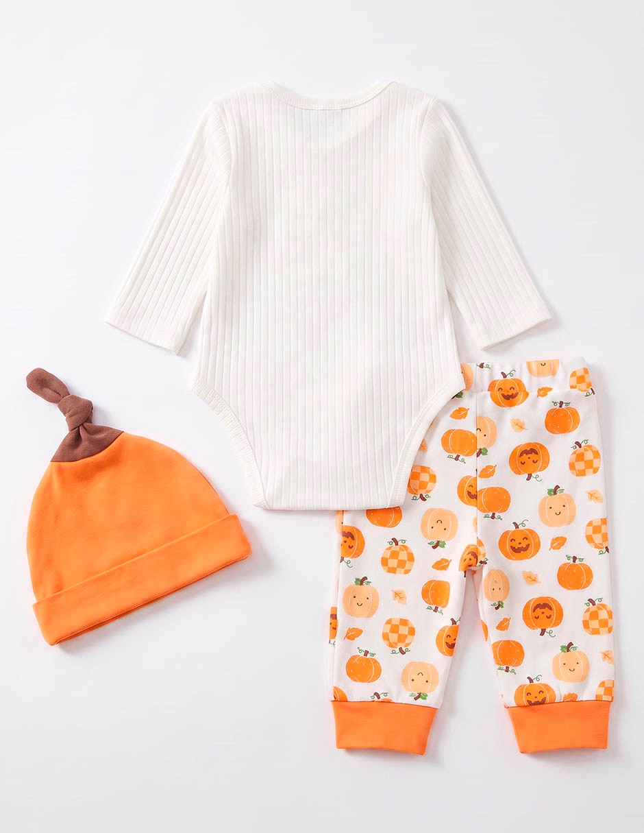 Conjunto halloween de algodón bebé 3