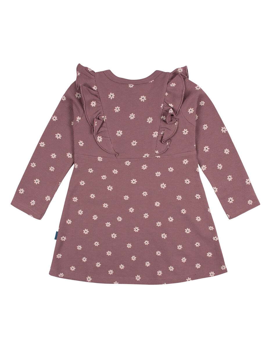 Vestido manga acampanada para niña 5