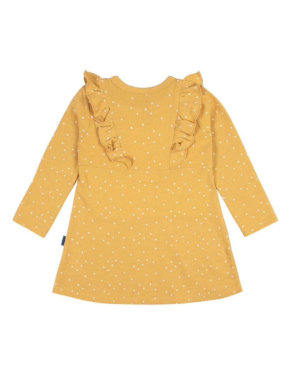 Vestido Gerber manga acampanada para bebé niña