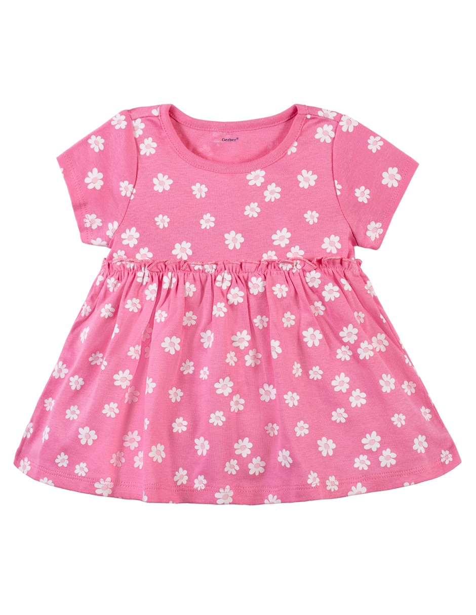 Set vestido Gerber manga acampanada para bebé niña