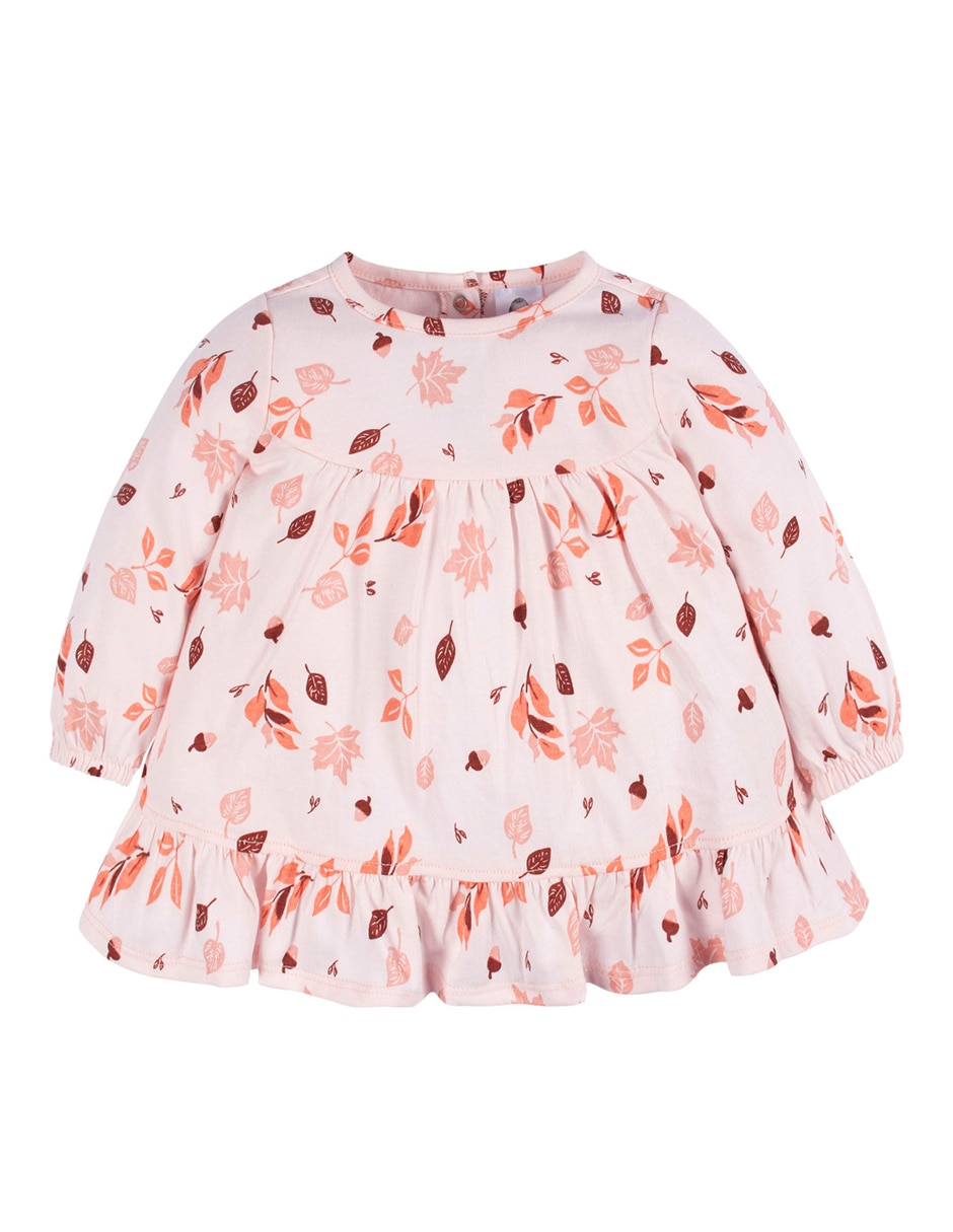 Conjunto vestido manga acampanada para niña 2