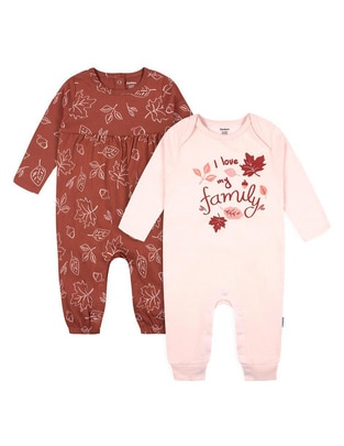 Set de mamelucos de algodón para bebé niña