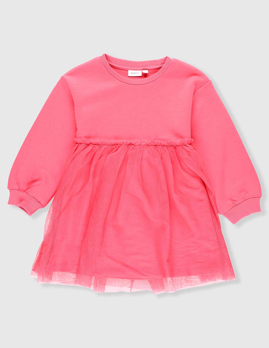 Vestido Name It manga larga para bebé niña