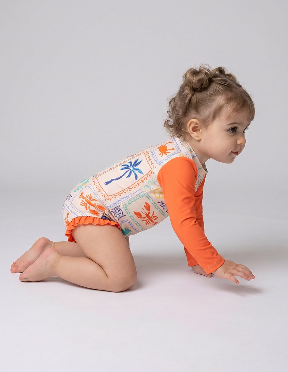 Traje de baño completo Now & Then para bebé niña