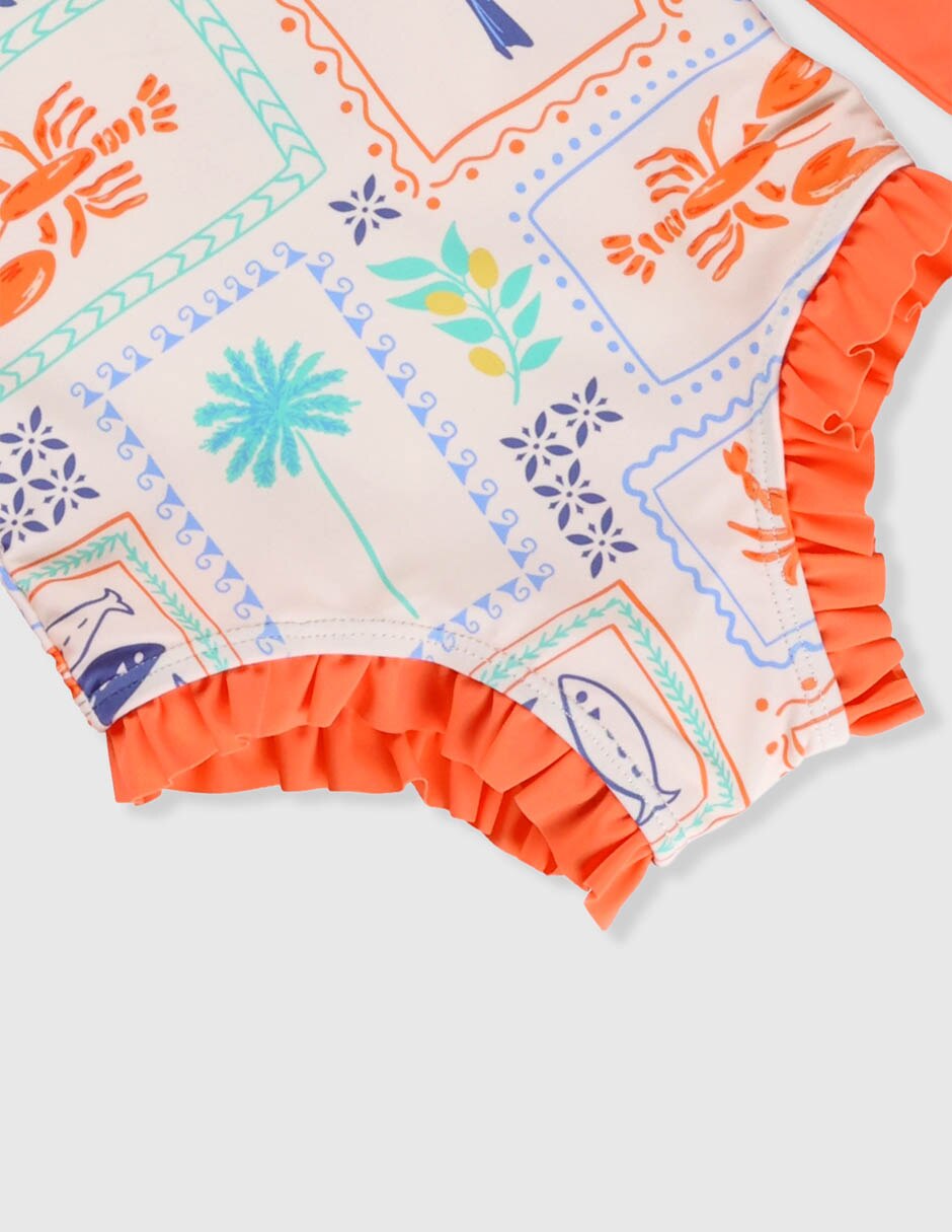 Traje de baño completo Now & Then para bebé niña