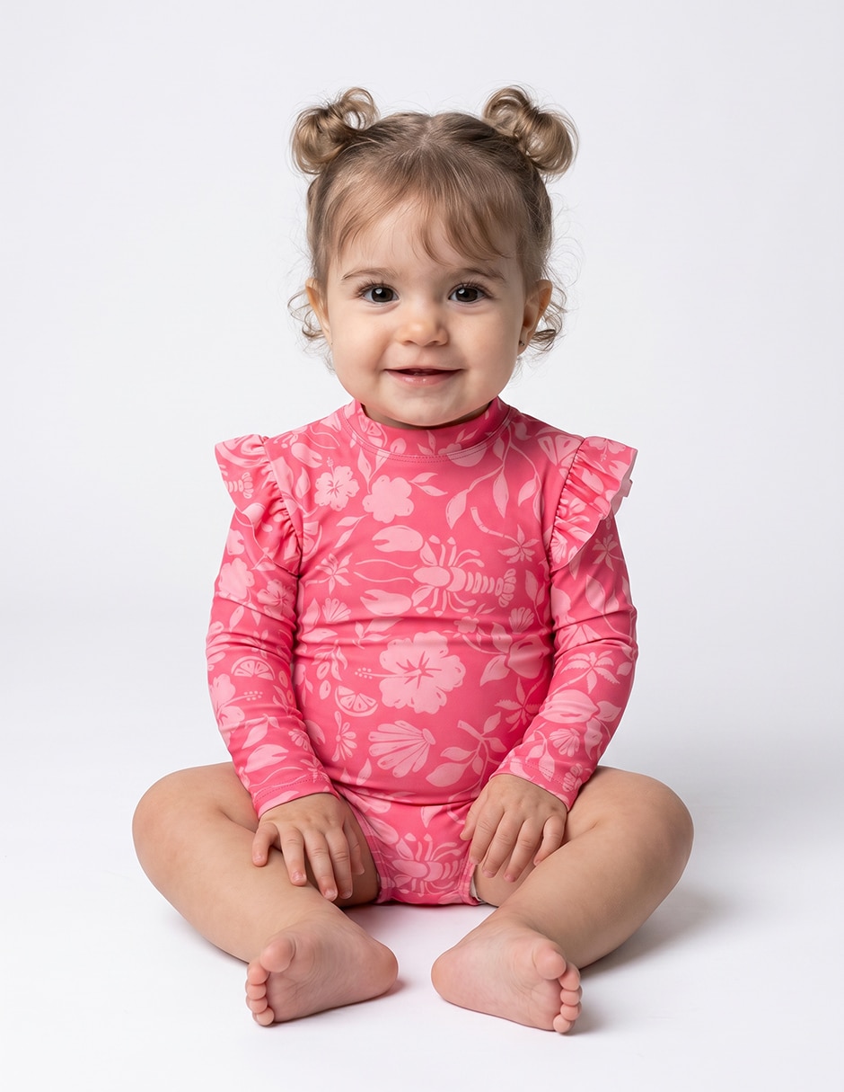 Traje de baño completo para bebé niña Traje de baño completo para bebé niña