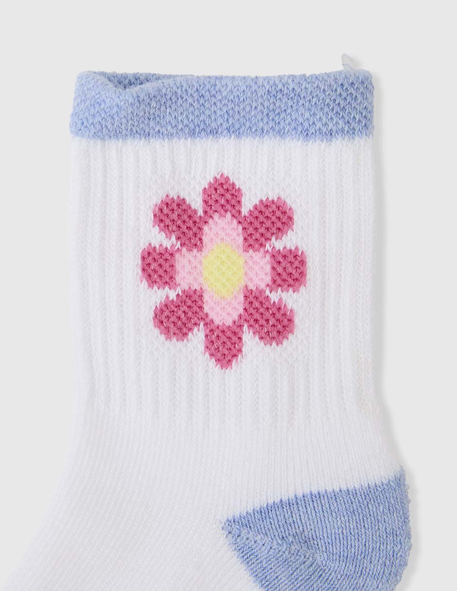 Set calcetín de algodón para bebé niña 8 pares 3