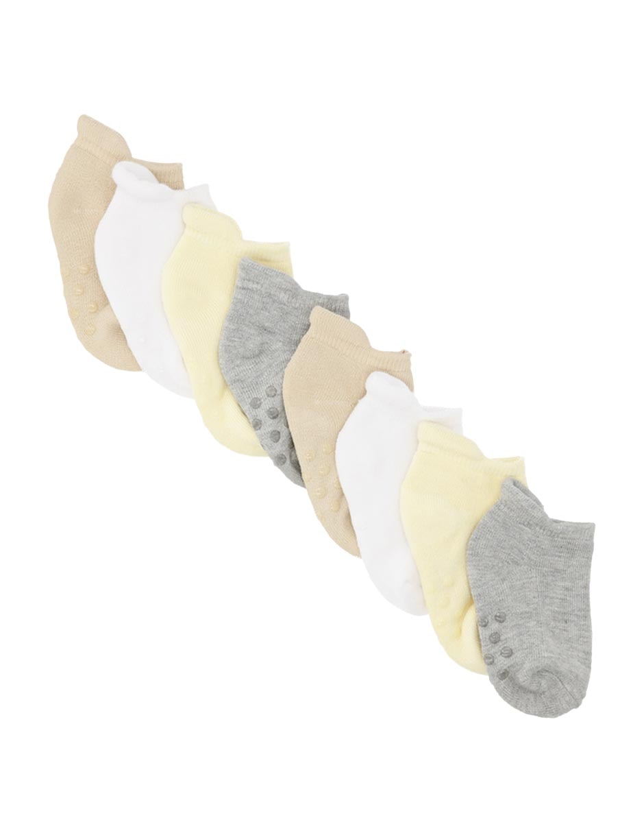 Set de calcetín antiderrapante mon caramel unisex 8 pares
