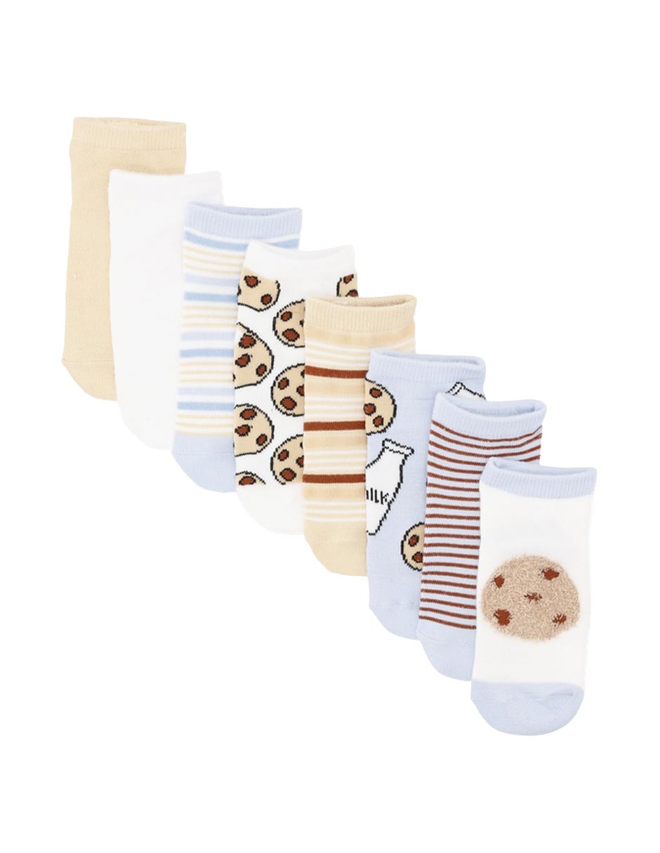 Silueta calcetín mon caramel para niño 8 pares