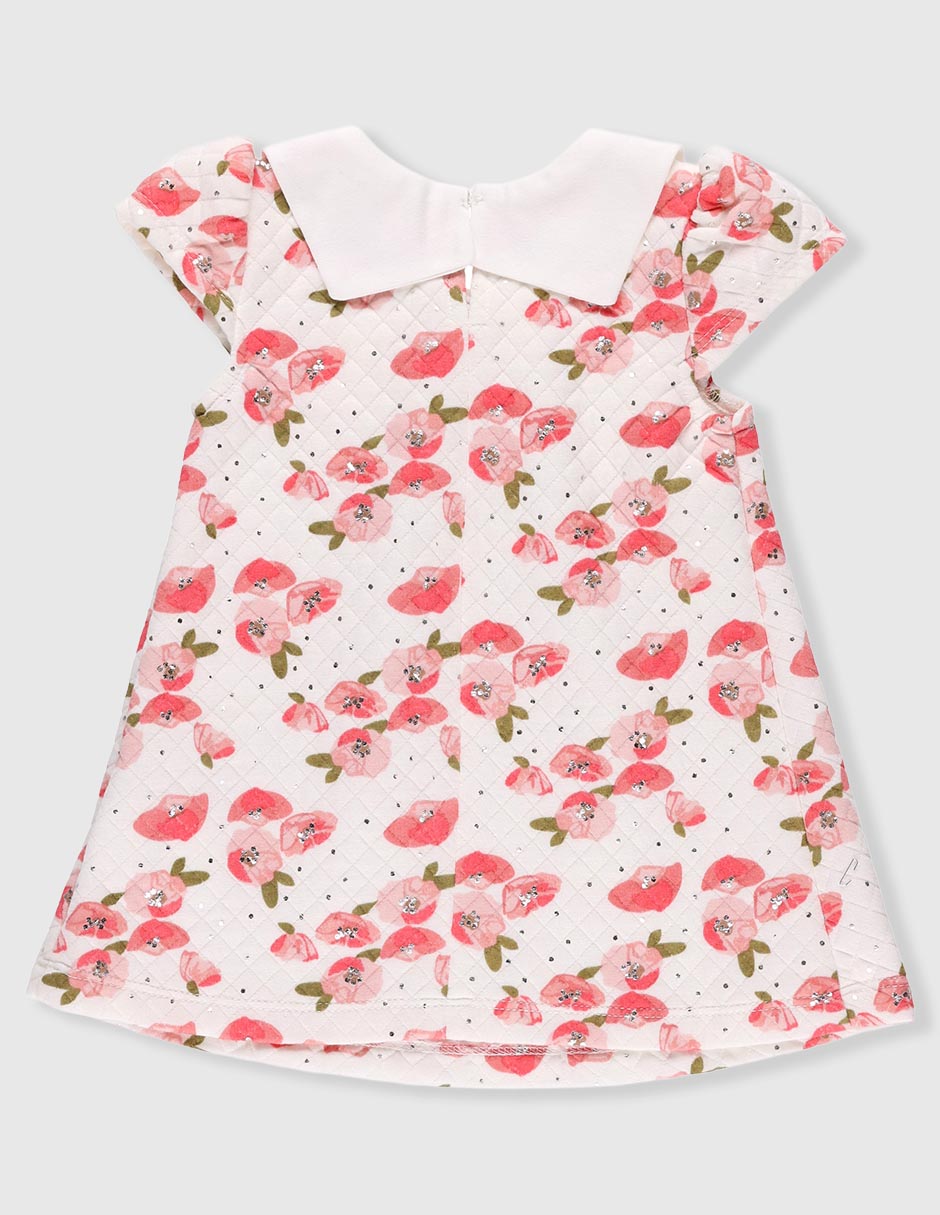 Vestido Fiorella manga cap para bebé niña
