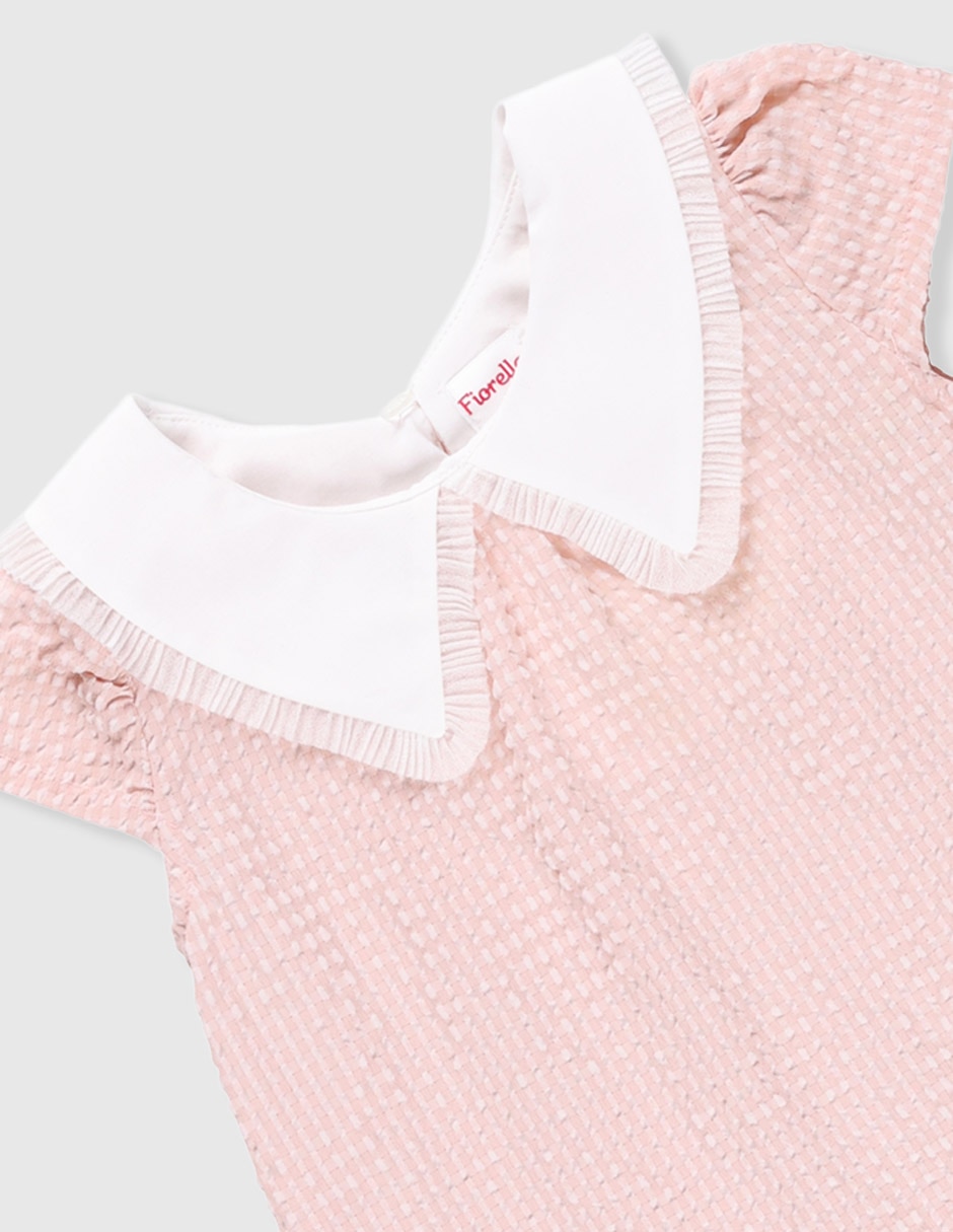 Vestido manga cap para bebé niña 7