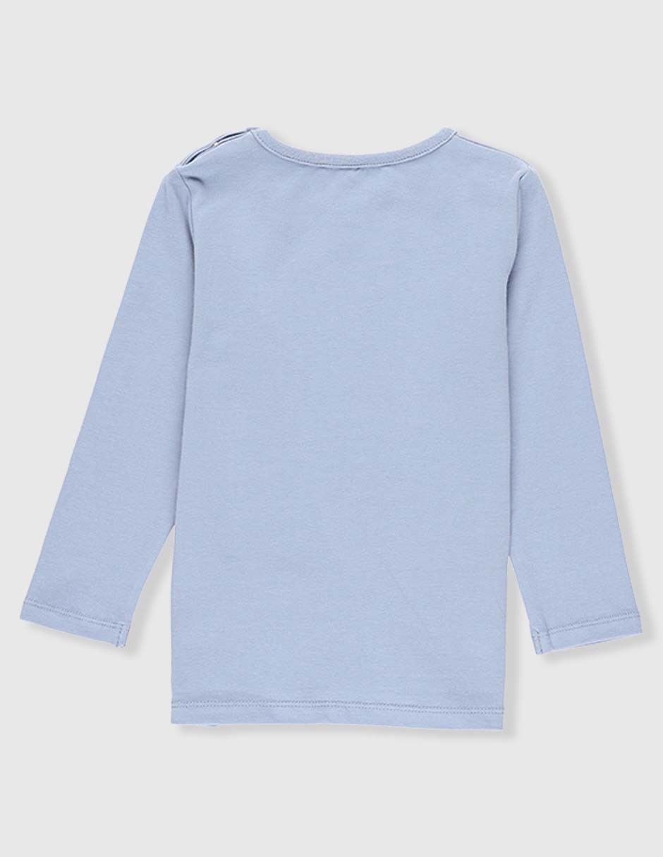 Playera Oso manga larga para bebé niño 5