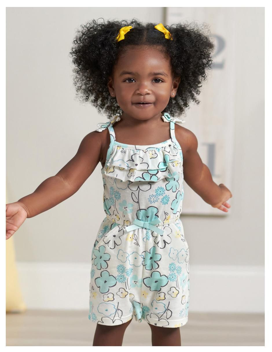 Set romper de algodón para bebé niña 11