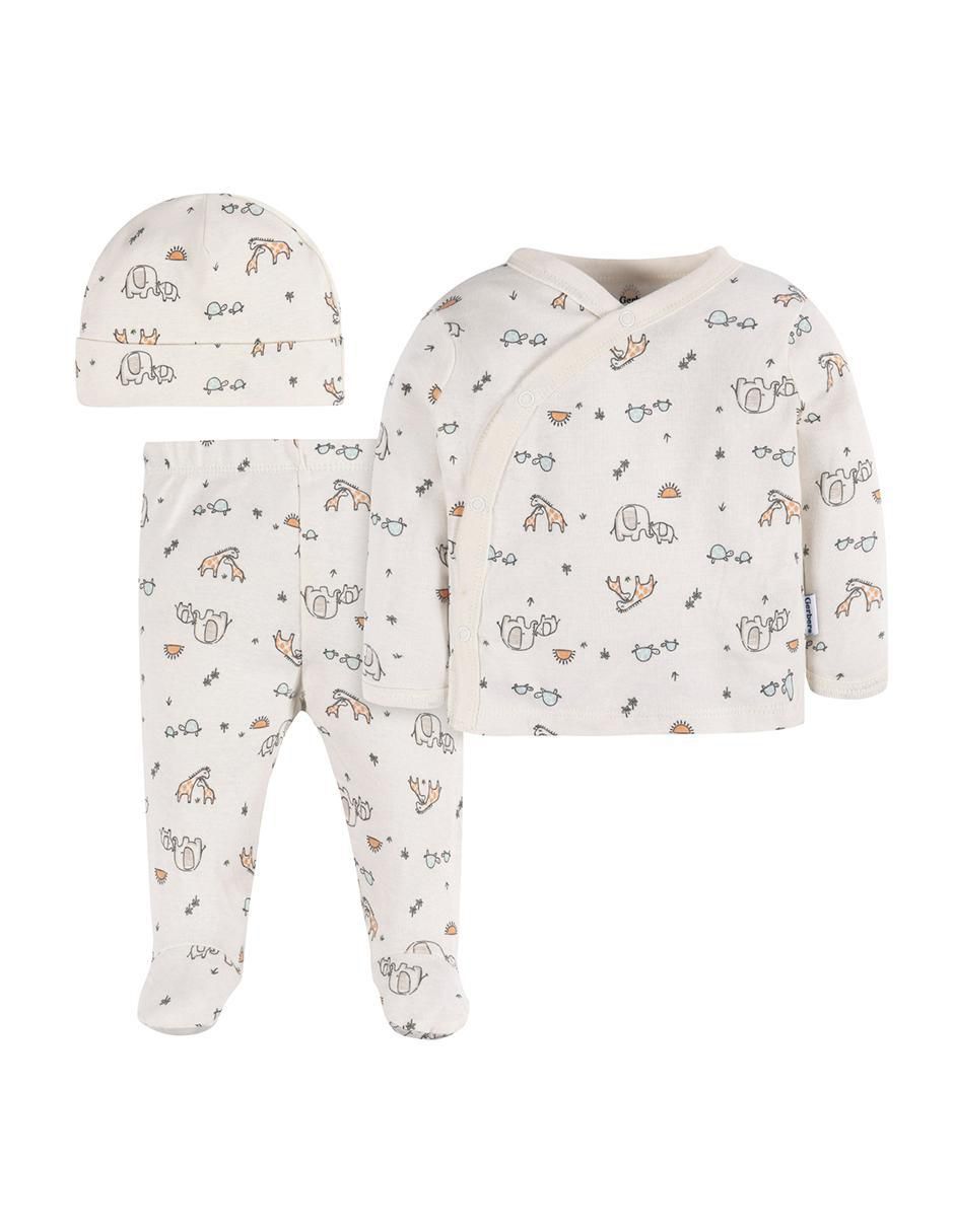 Conjunto gerber de para bebé unisex 3 piezas