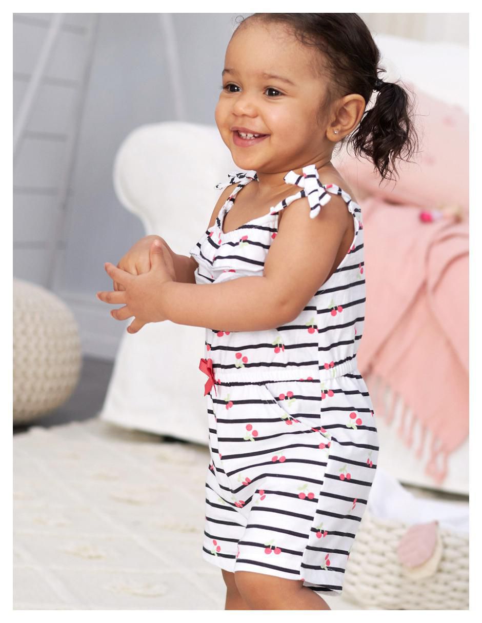 Set de romper de algodón para niña 2