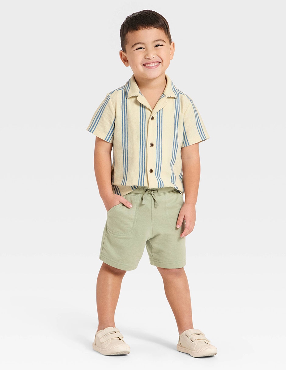 Camisa casual Cat & Jack de algodón manga corta para niño 4