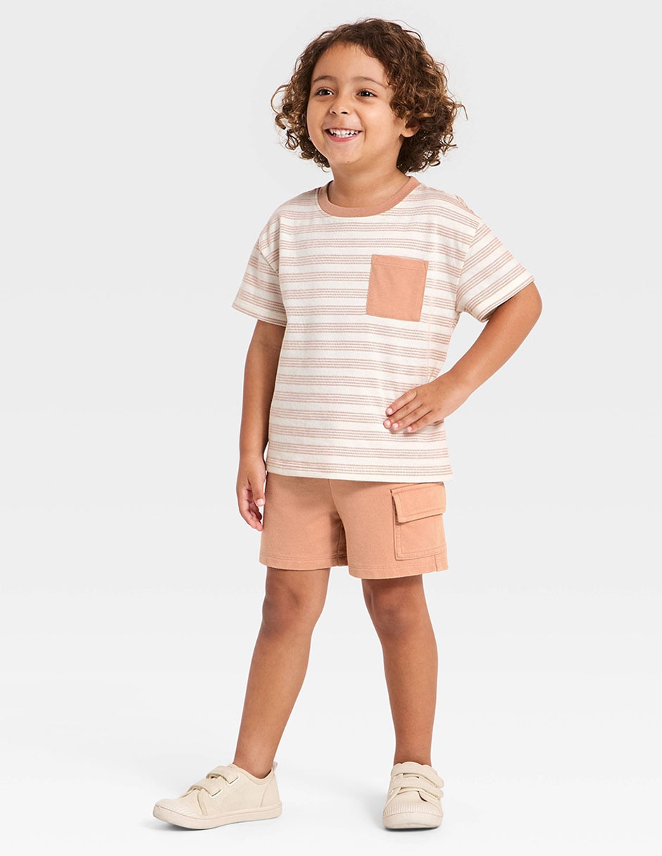 Playera manga corta para bebé niño Playera manga corta para bebé niño