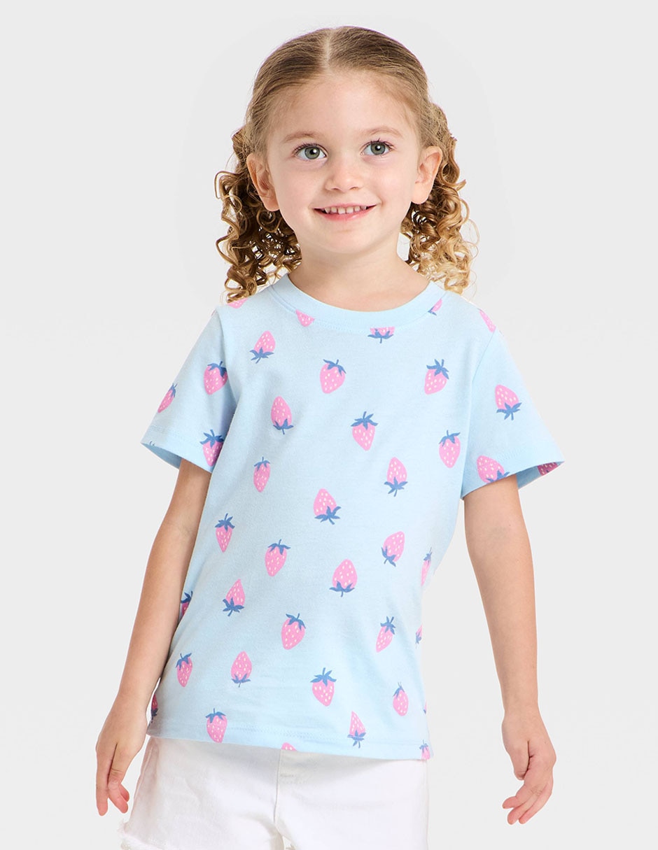 Playera manga corta para bebé niña