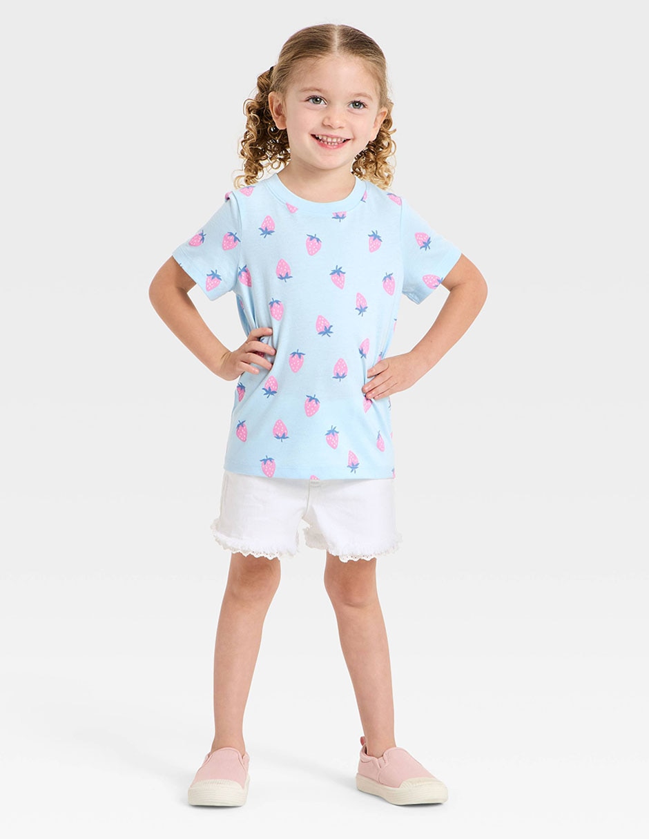 Playera manga corta para bebé niña 3