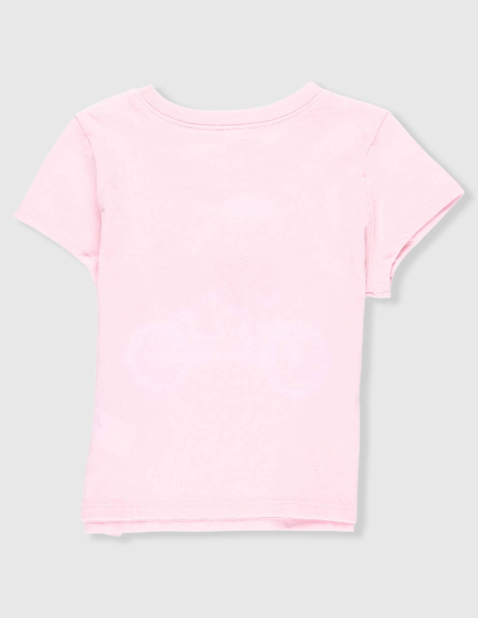 Playera manga regular para niña