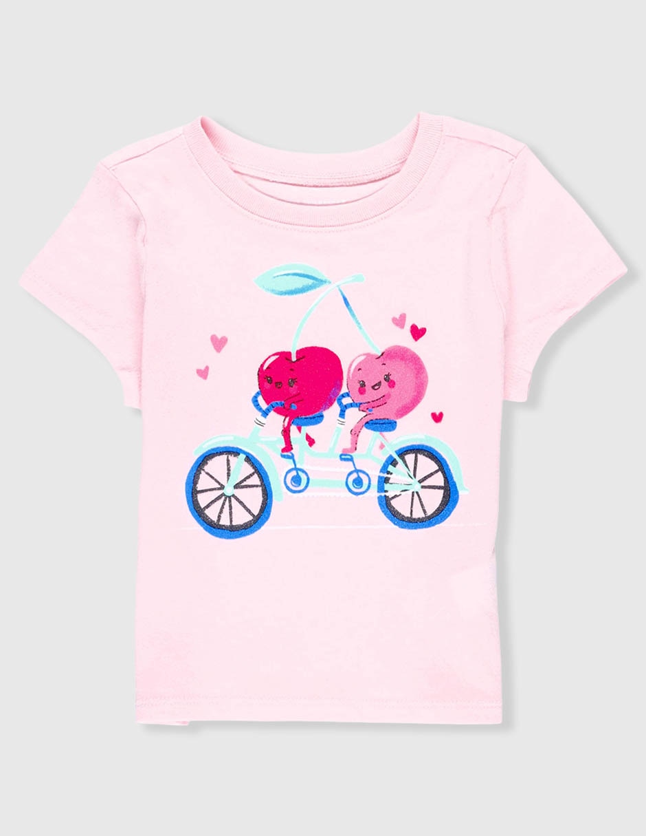 Playera The Children's Place manga regular para niña