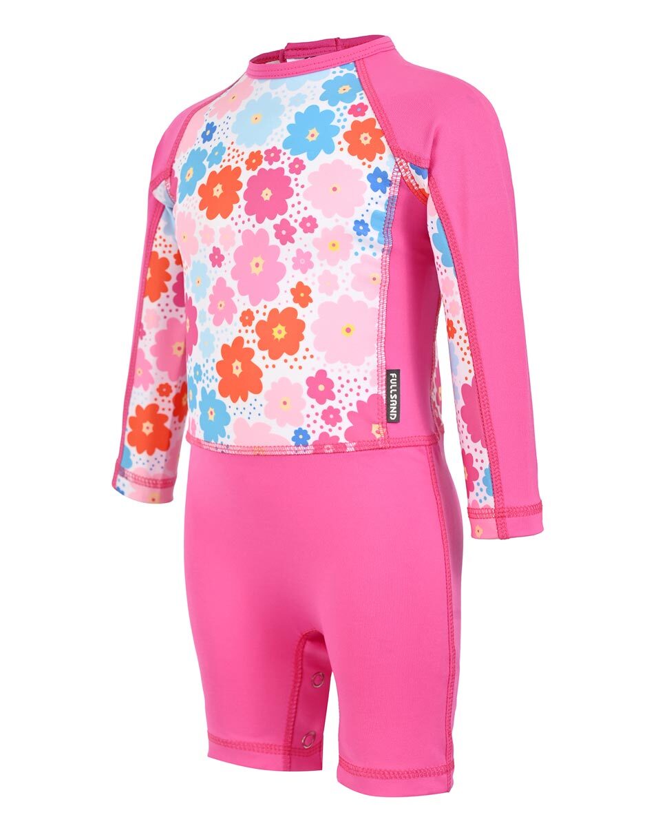 Traje de baño wetsuit petalitos fantasia para bebé