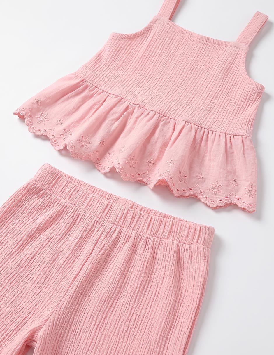 Conjunto casual The Childrens's Place de algodón para niña 4
