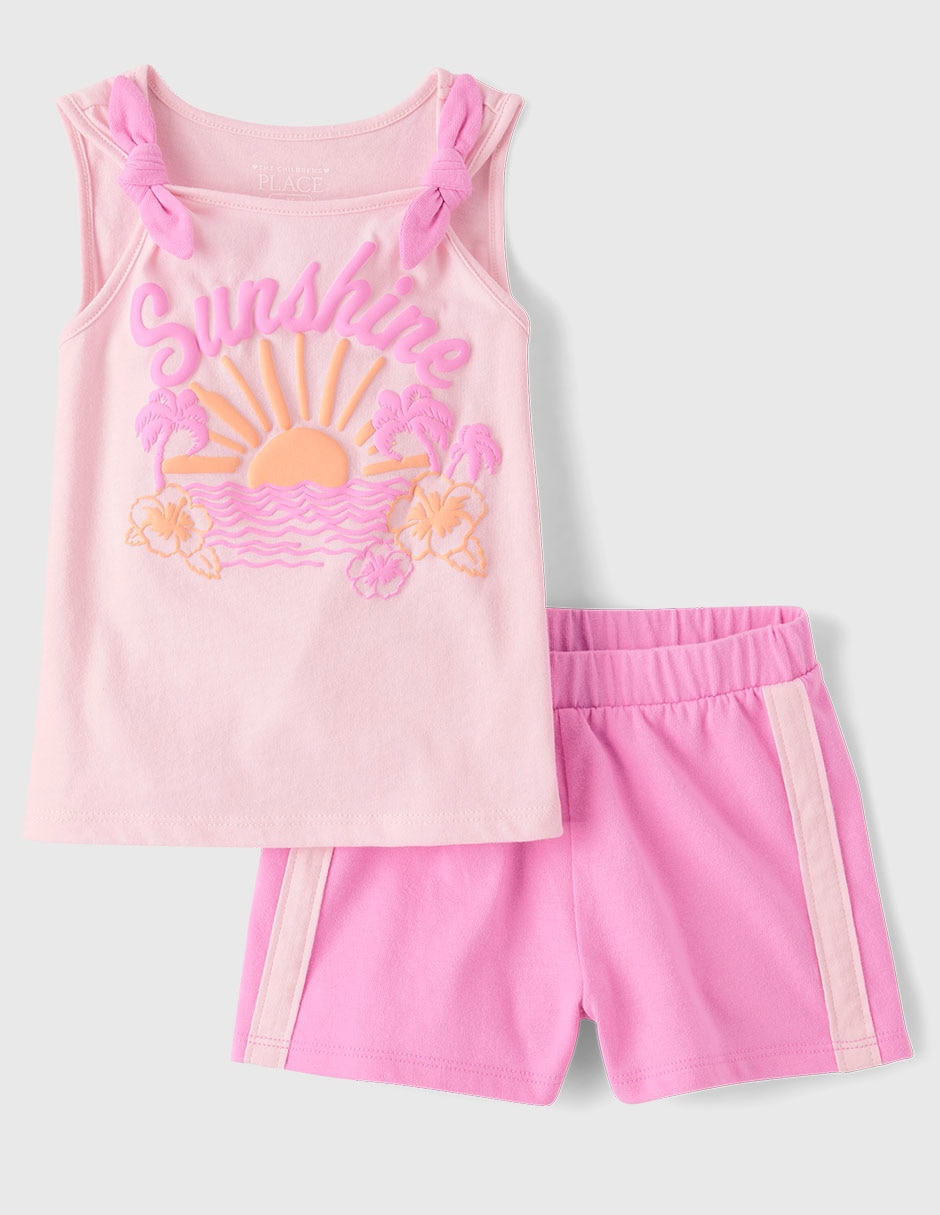 Conjunto de algodón para niña 2 piezas Conjunto de algodón para niña 2 piezas