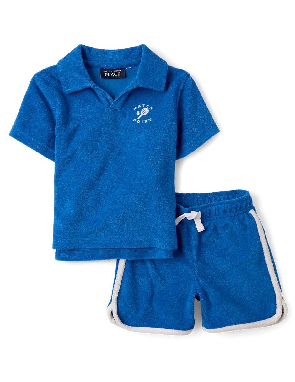 Conjunto short playa de algodón para niño Conjunto short playa de algodón para niño