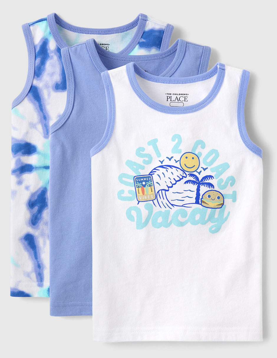 Set playera sin manga para niño Set playera sin manga para niño