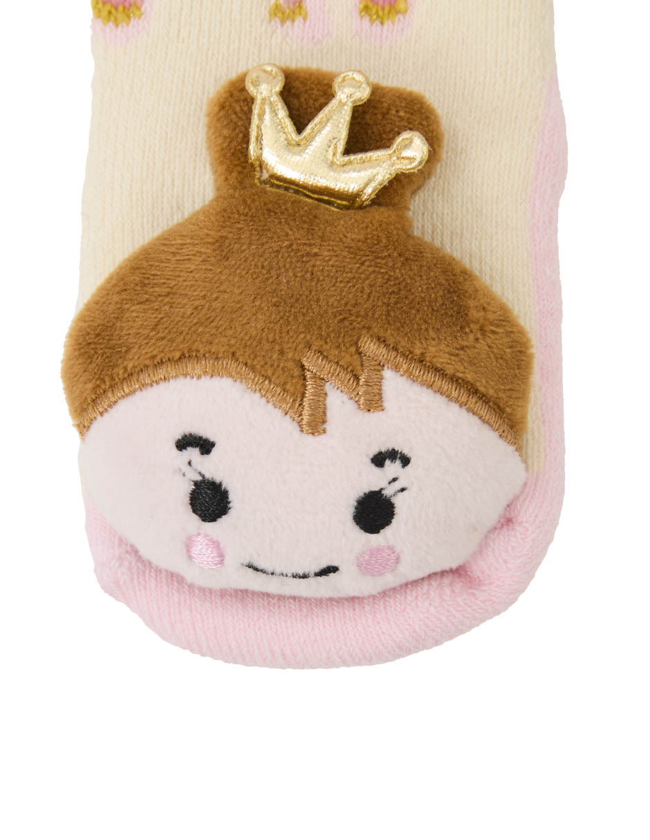 Calcetines antiderrapante de algodón para bebé niña 3