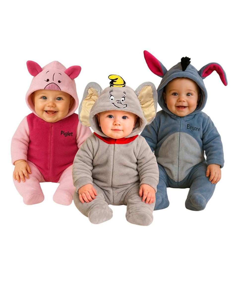 Mameluco Piglet, Dumbo Y Eeyore para bebé Mameluco Piglet, Dumbo Y Eeyore para bebé
