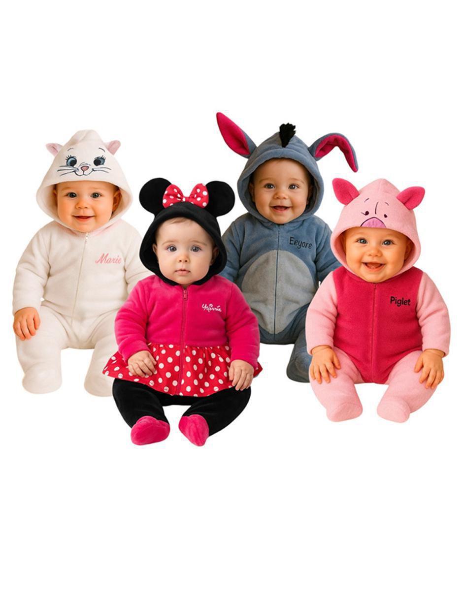 Mameluco Mariel, Minnie, Eeyore Y Piglet para bebé niña Mameluco Mariel, Minnie, Eeyore Y Piglet para bebé niña