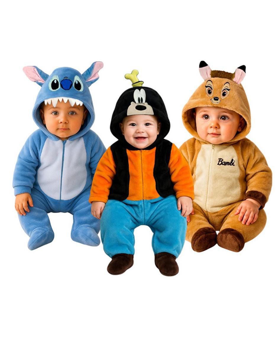 Mameluco Stitch, Goofy Y Bambi para bebé Mameluco Stitch, Goofy Y Bambi para bebé