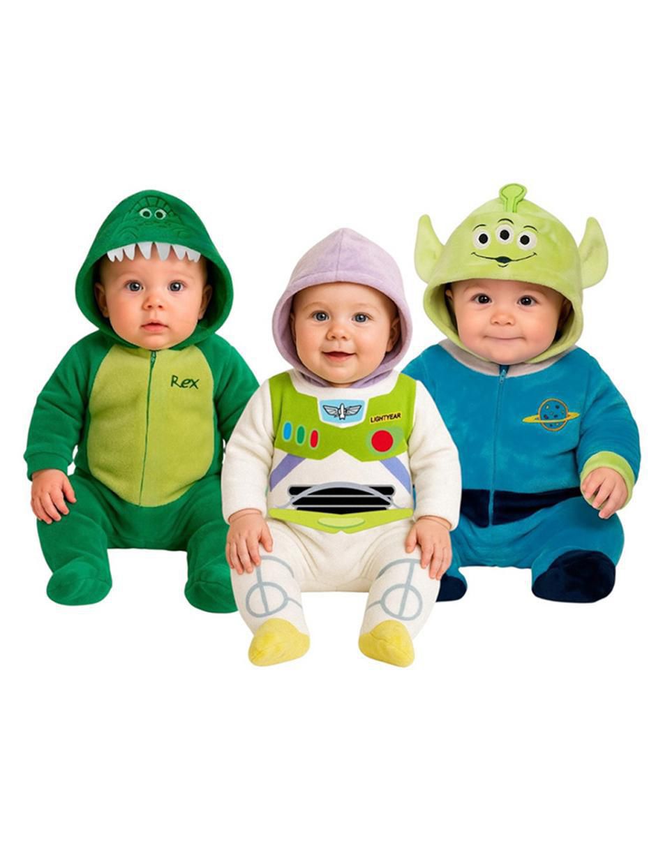 Set de mamelucos Rex, Buzz y Alien para bebé niño 1