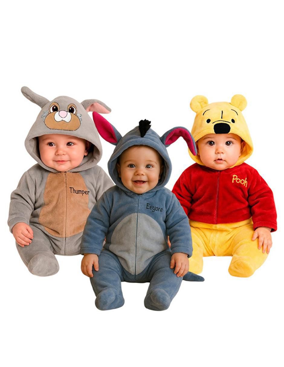 Mameluco Thumper, Eeyore Y Pooh para bebé niño Mameluco Thumper, Eeyore Y Pooh para bebé niño