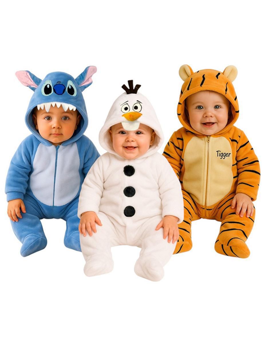 Mameluco Stitch, Olaf, Tigger para bebé Mameluco Stitch, Olaf, Tigger para bebé