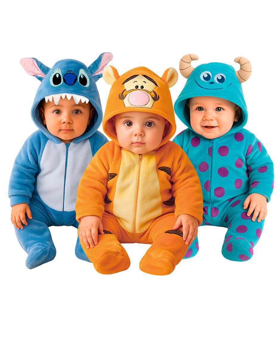 Mameluco Stitch, Tigger, Sully para bebé Mameluco Stitch, Tigger, Sully para bebé
