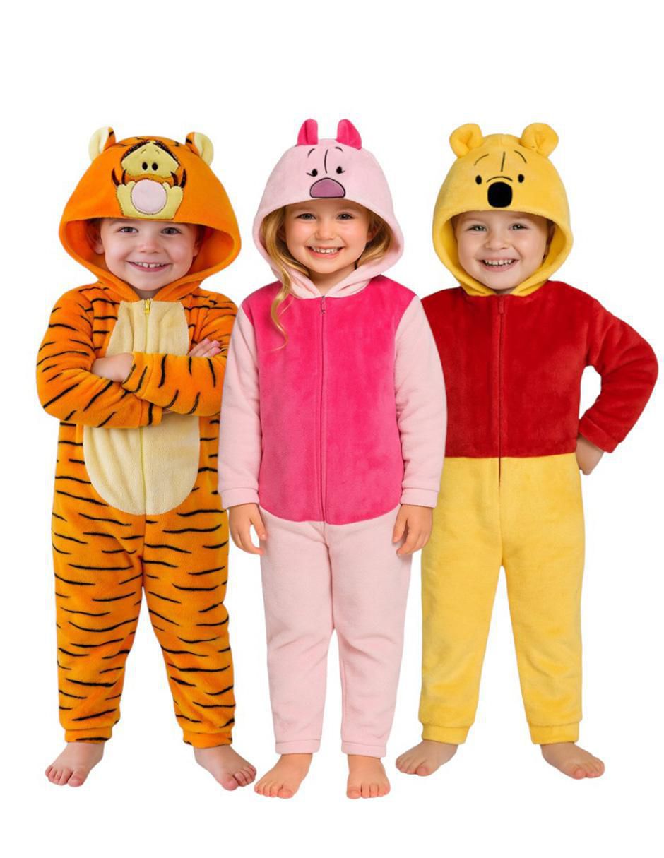 Mameluco Tigger, Pooh, Piglet para bebé Mameluco Tigger, Pooh, Piglet para bebé
