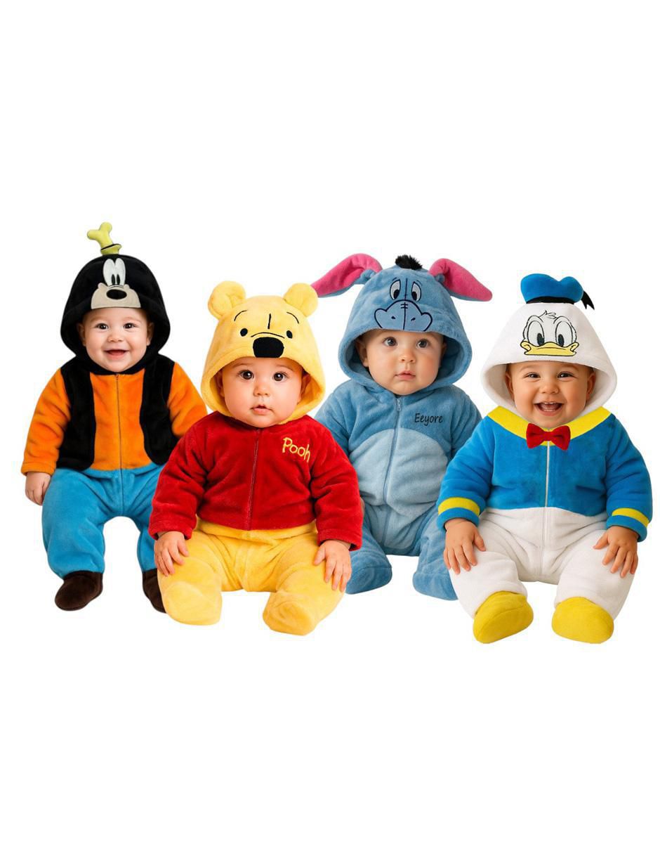 Mameluco Goofy, Pooh, Igor Y Donald para bebé Mameluco Goofy, Pooh, Igor Y Donald para bebé