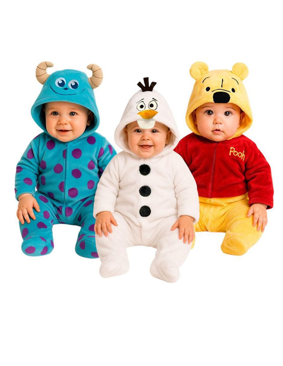 Mameluco Sully, Olaf Y Pooh para bebé Mameluco Sully, Olaf Y Pooh para bebé