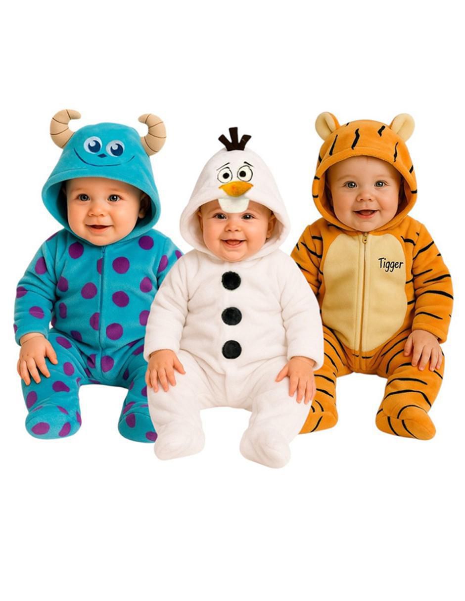 Mameluco Sully, Olaf, Tigger para bebé Mameluco Sully, Olaf, Tigger para bebé