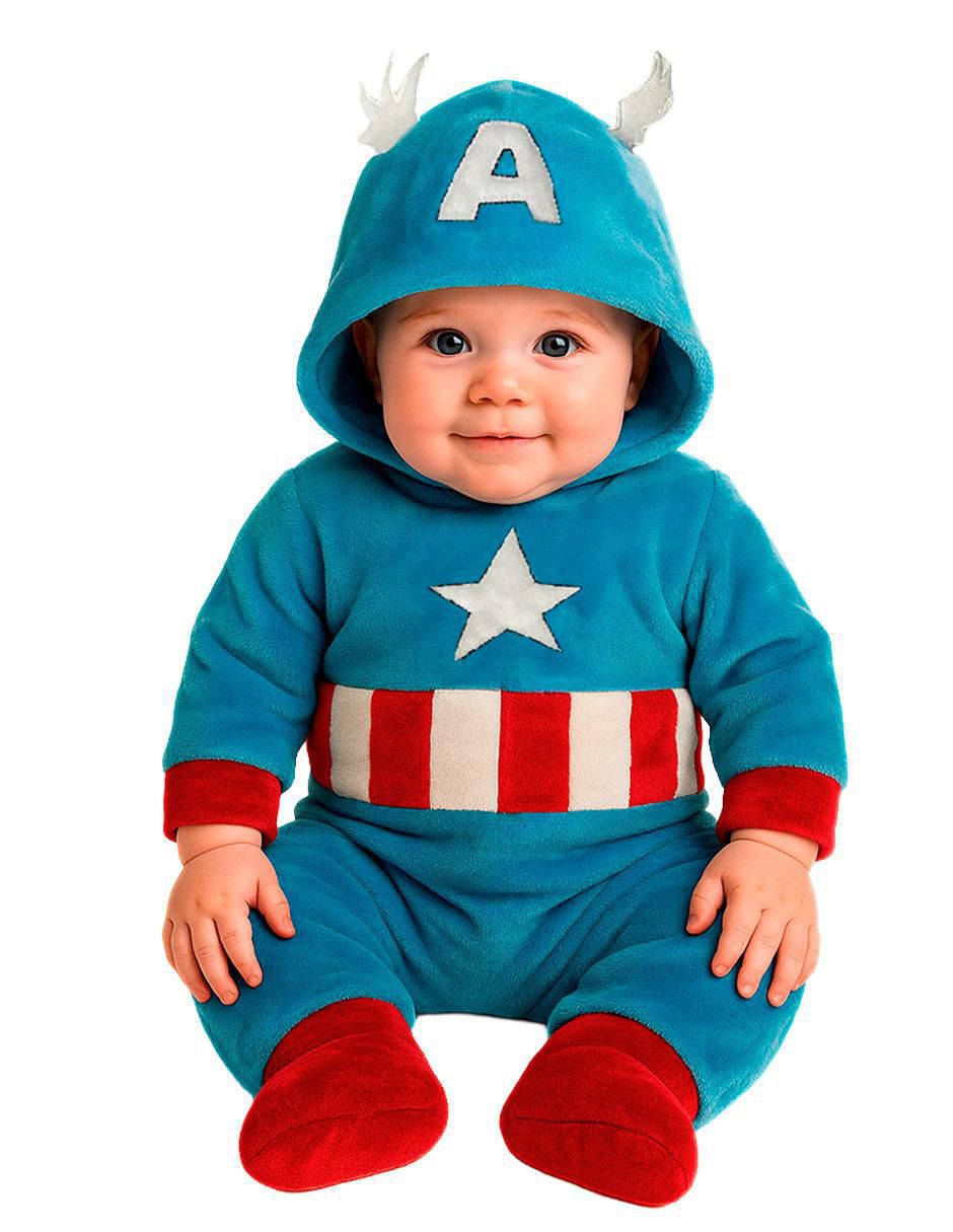 Mameluco Capitan America, Black Panther, Spiderman para bebé niño 4