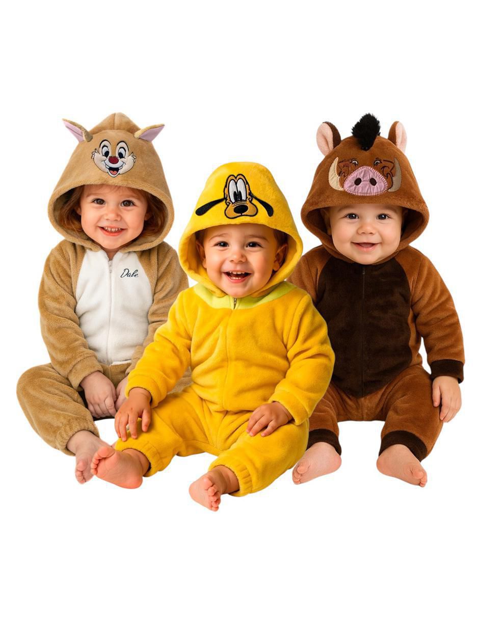 Mameluco Dale, Pluto Y Pumba para bebé Mameluco Dale, Pluto Y Pumba para bebé