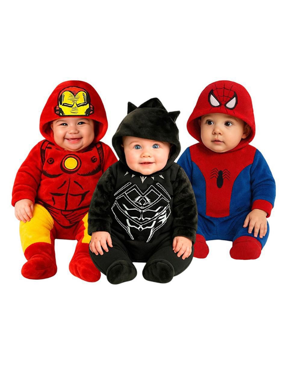 Mameluco Ironman, Black Panther Y Spiderman para bebé Mameluco Ironman, Black Panther Y Spiderman para bebé