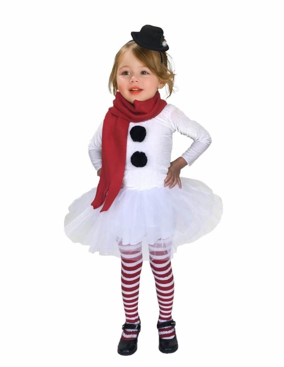 Disfraz de Muñeco De Nieve para niña Disfraz de Muñeco De Nieve para niña