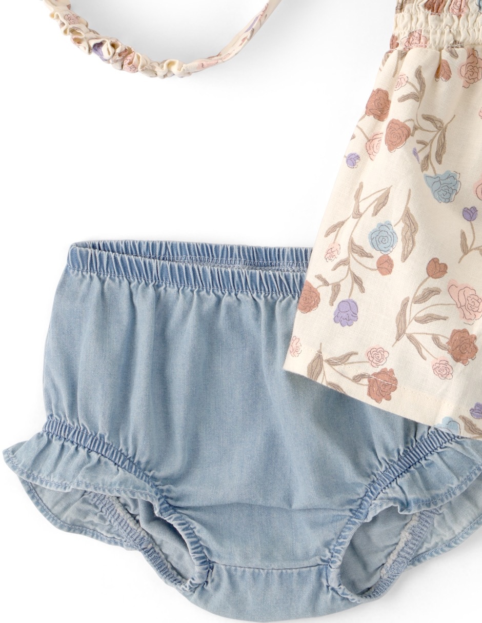 Conjunto de algodón para bebé niña