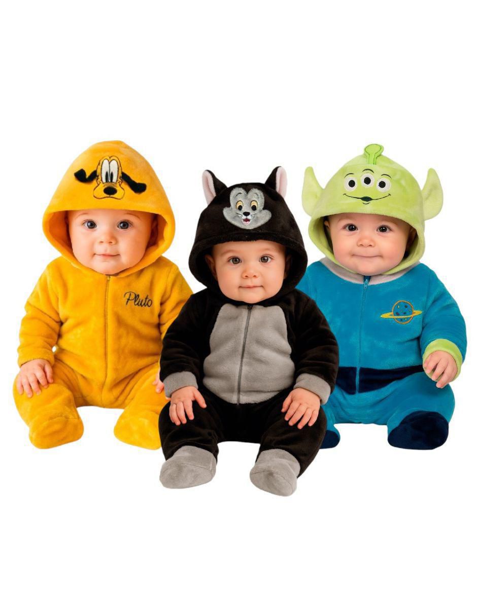 Mameluco Pluto, Figaro Y Alien para bebé Mameluco Pluto, Figaro Y Alien para bebé